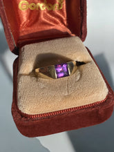 Load image into Gallery viewer, Channel Set Amethyst Vintage 14k Gold Ring
