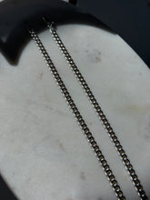 Load image into Gallery viewer, Italian Hollow Sterling Silver Curb Link Chain 18”
