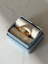 Load image into Gallery viewer, Antique 18k Yellow Gold Old Mine Cut &amp; Coral Ring Size 4.75

