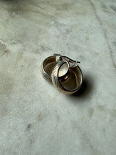 Load image into Gallery viewer, Milor Etched Sterling Silver Hoops
