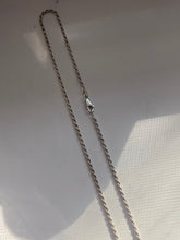 Load image into Gallery viewer, Rope Chain Vintage Sterling Silver Necklace
