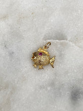 Load image into Gallery viewer, Mini Fish Vintage 14k Gold Charm
