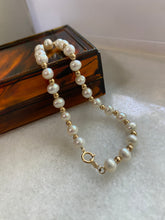 Load image into Gallery viewer, Pearl Strand 14k Gold Bracelet
