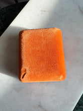 Load image into Gallery viewer, Vintage Orange Velvet Earring Box
