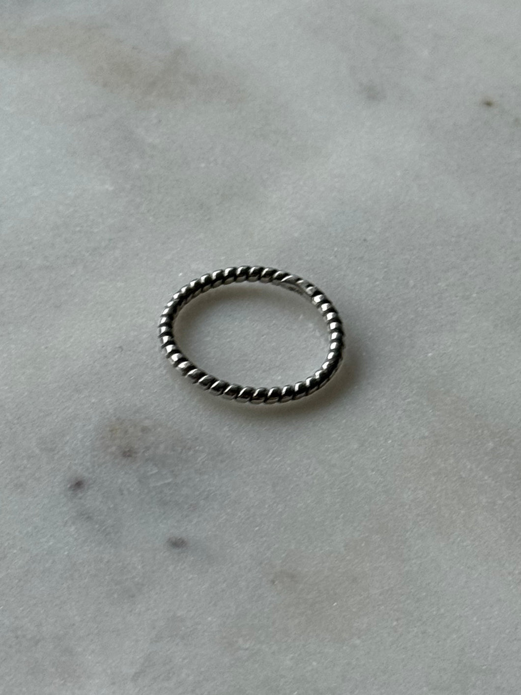 Dainty Sterling Silver Thin Band Size 6.75