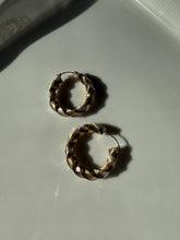 Load image into Gallery viewer, Tubular Gold Vermeil Hoops
