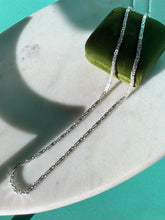 Load image into Gallery viewer, Italian Byzantine Solid Sterling Silver Chain 24”

