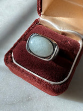 Load image into Gallery viewer, Jade Sterling Silver Ring Size 7
