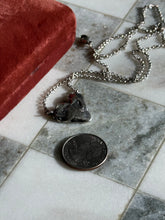 Load image into Gallery viewer, Artist Signed Sterling Silver Heart Necklace 22.5”
