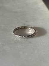 Load image into Gallery viewer, Vintage 14k White Gold Diamond Infinity Band Size 7.5
