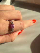 Load image into Gallery viewer, y2k Ruby Sterling Silver Ring Size 7.25
