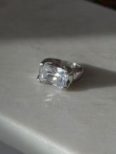 Load image into Gallery viewer, Chunky Quartz Sterling Silver Ring Size 6
