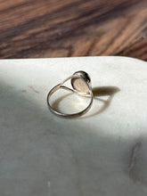Load image into Gallery viewer, Jade Sterling Silver Ring Size 9.5
