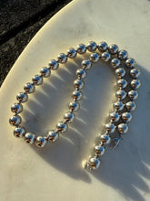Load image into Gallery viewer, Chunky Ball Bead Sterling Silver Necklace 17”
