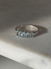 Load image into Gallery viewer, Blue Topaz Sterling Silver Ring Size 9
