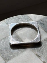Load image into Gallery viewer, Mexico Sterling Silver Solid Square Bangle Bracelet
