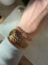 Load image into Gallery viewer, Vintage 14k Gold Bracelet w/ Sailor Bolt Clasp 7.25”
