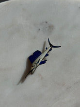 Load image into Gallery viewer, Vintage Sailfish Enamel Sterling Silver Brooch

