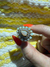 Load image into Gallery viewer, Opal &amp; Diamond 18k Yellow Gold Ring Size 5.25
