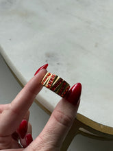 Load image into Gallery viewer, Canadian Orange Stone Gold Vermeil Ring Size 9.75
