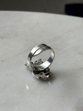 Load image into Gallery viewer, Opal Butterfly Sterling Silver Ring Size 7.75
