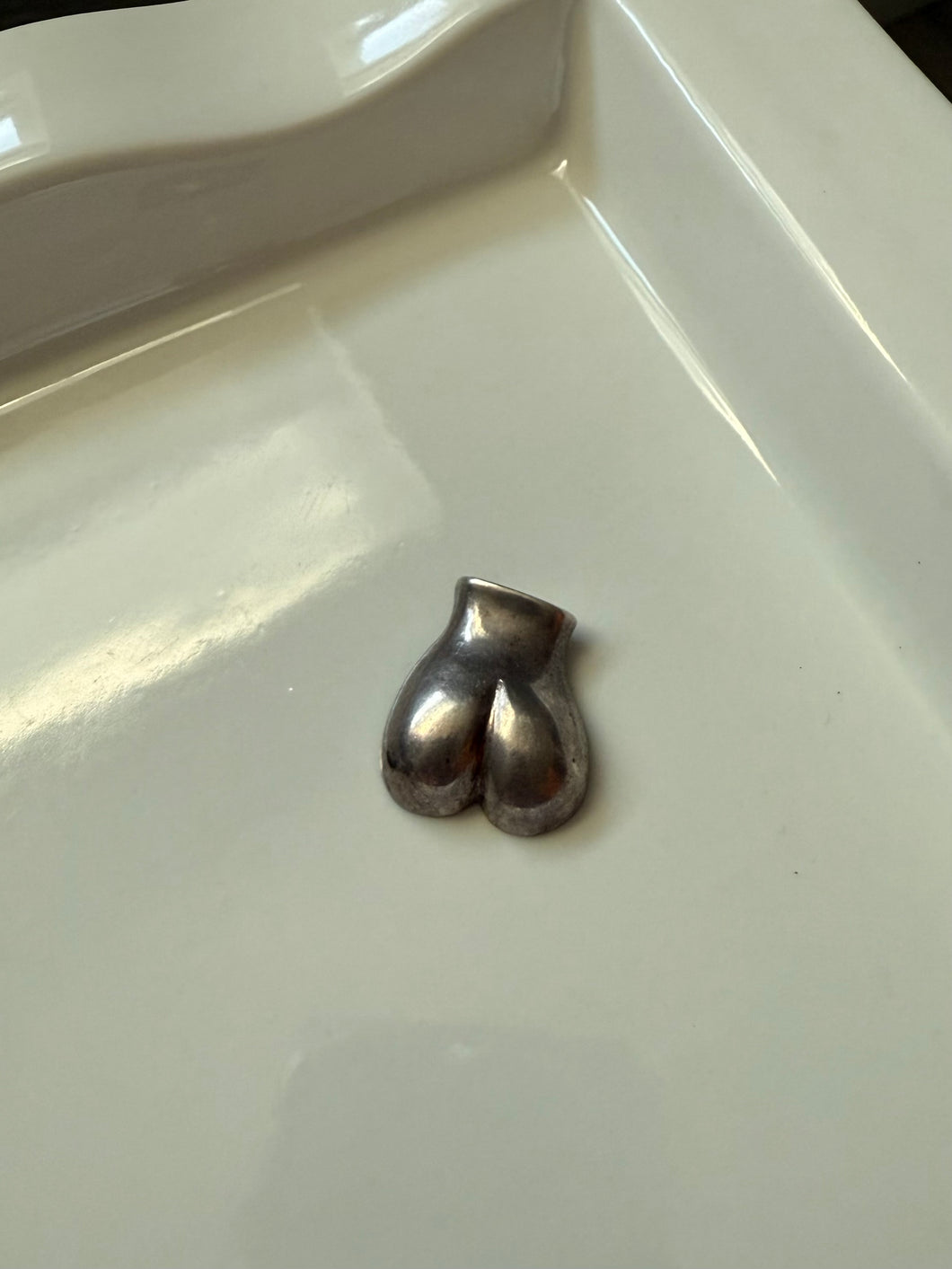 Buttocks Sterling Silver Pendant