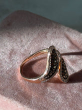 Load image into Gallery viewer, Levian 14k Rose Gold Chocolate Diamond Bypass Ring Size 9

