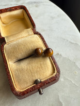 Load image into Gallery viewer, Tigers Eye Sterling Silver Earrings
