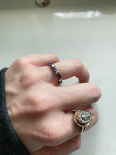 Load image into Gallery viewer, Amethyst Inlay Sterling Silver Ring
