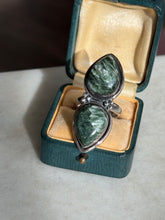 Load image into Gallery viewer, Seraphinite Sterling Silver Ring Size 6
