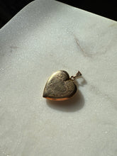 Load image into Gallery viewer, Etched Gold Fill Heart Locket
