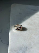 Load image into Gallery viewer, Vintage Amethyst &amp; Tourmaline Sterling Silver &amp; 10k Gold Ring Size 5.25
