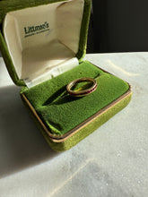 Load image into Gallery viewer, Synthetic Red Stone 14k Gold Band Size 4.75
