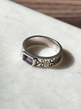 Load image into Gallery viewer, Amethyst Sterling Silver Ring Size 6.75
