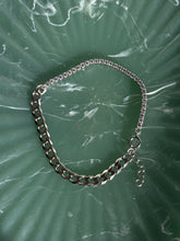 Load image into Gallery viewer, Sterling Half Cuban Half Tennis Bracelet
