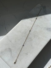 Load image into Gallery viewer, Celestial 14k Two-Tone Gold Ankle Bracelet 10.5”
