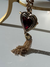 Load image into Gallery viewer, Vintage Chunky Red Tassle Pendant
