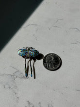 Load image into Gallery viewer, Vintage Butterfly Enamel Sterling Silver Brooch
