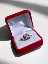 Load image into Gallery viewer, Square Stone Sterling Silver Vintage Ring
