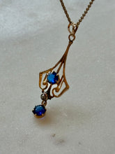 Load image into Gallery viewer, Vintage 10k Gold Lavalier Pendant
