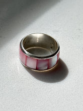 Load image into Gallery viewer, Mother of Pearl Sterling Silver Ring Size 8.5
