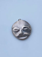 Load image into Gallery viewer, Moonface Man Vintage Sterling Silver Pendant
