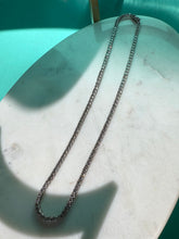 Load image into Gallery viewer, CZ Sterling Silver Tennis Chain Necklace 18”
