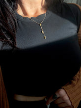 Load image into Gallery viewer, Vintage UnoAErre 18k Gold Ball Chain Lariat Necklace 18”
