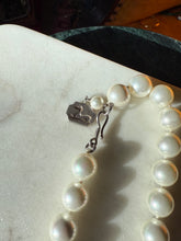 Load image into Gallery viewer, Chunky Pearl Sterling Silver Necklace 19”
