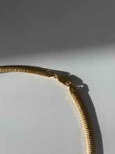 Load image into Gallery viewer, Gold Vermeil Omega Collar Necklace 18”
