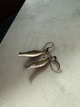 Load image into Gallery viewer, Blue Enamel Sterling Silver Cat Earrings
