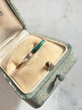 Load image into Gallery viewer, Green Crushed Turquoise Sterling Silver Ring Size 8.25
