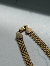 Load image into Gallery viewer, Two-Tone Gold Vermeil Heart Necklace 17”
