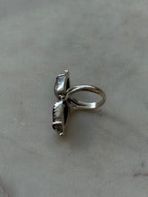 Load image into Gallery viewer, Vintage Sterling Silver Pink Ring Size 7.25
